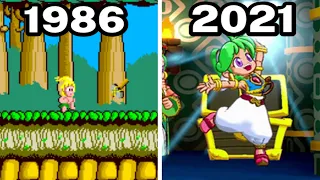 Graphical Evolution of Wonder Boy (1986-2021)