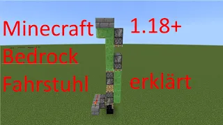 Minecraft Fahrstuhl in Bedrock Edition | Tutorial | 1.18+