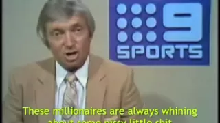 Richie Benaud is angry