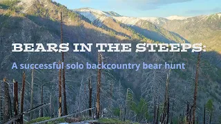 Solo backcountry bear hunt