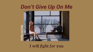 Andy Grammer - Don’t Give Up On Me (Lyrics) from the film Five Feet Apart