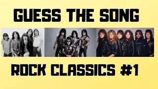 GUESS THE SONG! | Rock Classics #1