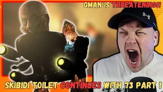 SKIBIDI TOILET 73 Part 1 | GMAN Promises That Something BAD IS COMING!! [ Reaction ]