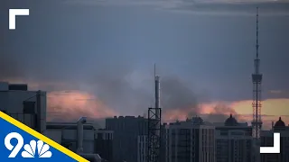 Ukraine: Smoke over Kyiv after Russian Missile Attack
