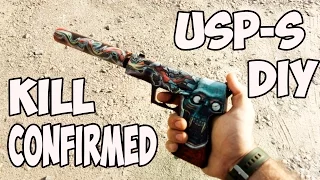 How to make USP-S Kill Confirmed from CS:GO DIY with templates part 2