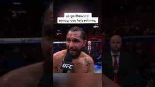 Jorge Masvidal calls it a career in Miami 👏 #UFC287