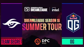 Dota2 - OG vs. Team Secret - Game 1 - DPC WEU Tour 3 - DreamLeague Season 18