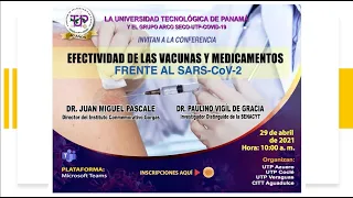 Webinar sobre Efectividad de Vacunas y Medicamentos frente al SARS CoV 2