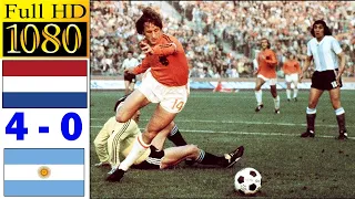 Netherlands 4-0 Argentina world cup 1974 | Full highlight | 1080p HD | Ruud Krol | Johan Cruyff
