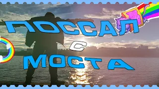 ПОССАЛ С МОСТА, ТРА*НУЛ....