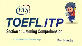TOEFL ITP || FULL LISTENING TEST || SECTION 1: LISTENING COMPREHENSION