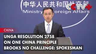 UNGA Resolution 2758 on One China Principle Brooks No Challenge: Spokesman
