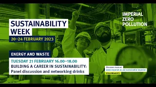 How to build a career in sustainability