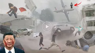 Incredible Windstorm hits China Windspeed of 326 KM/H! Strong Rain storm in Sichuan