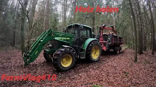 FarmVlog#10 Holz holen mit Rückewagen