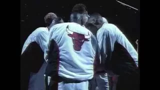 Chicago Bulls entrance - NBA Finals 1996 - Game 6 (vs Seattle SuperSonics)