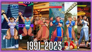 Evolution of Chun Li Wins poses 1991 - 2023 🔥