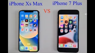 iPhone Xs Max VS iphone 7 Plus in 2022 || Speed Test
