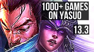 YASUO vs SYNDRA (MID) | 8/0/2, Quadra, 2.4M mastery, 1000+ games, Legendary | EUW Master | 13.3
