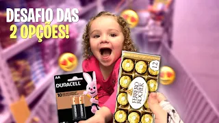 Desafio das DUAS OPÇÕES no MERCADO com a DIVA | sthe x Ademir *QUEM GANHOU?*