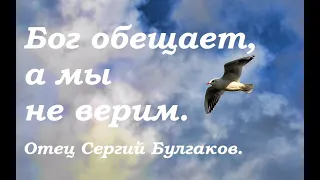 Бог обещает, а мы не верим. Отец Сергий Булгаков.