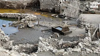 Antiga aldeia de Aceredo submersa pela barragem do Alto Lindoso voltou a emergir | Altominho TV