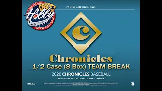 2020 CHRONICLES 1/2 Case (8 Box) TEAM BREAK #2 eBay 10/07/20