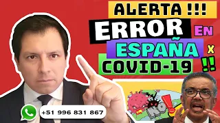 ALERTA  ⚠️ ESPAÑA COMETERÍA "GRAVE ERROR" FRENTE A COVID-19 SEGÚN EXPERTOS ⚠️⚠️⚠️