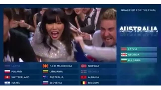 Australia - Dami Im's reaction - Qualified for the Final #Eurovision