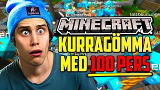 MINECRAFT KURRAGÖMMA MED 100 SPELARE!