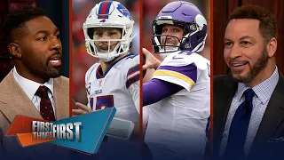 Josh Allen day-to-day with elbow injury, Vikings Super Bowl contenders? | NFL | FIRST THINGS FIRST