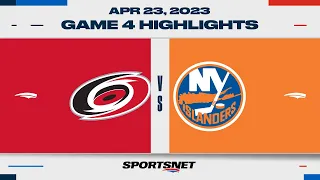 NHL Game 4 Highlights | Hurricanes vs. Islanders - April 23, 2023