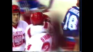 OG 1988 Calgary Icehockey Poland vs France