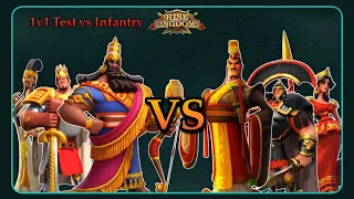 Ashurbanipal 1v1 Test (VS Infantry) - Rise of Kingdoms