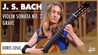 J.S. Bach's "Violin Sonata No. 2: Grave" performed by Doris Ćosić on a 2023 Andrea Tacchi guitar