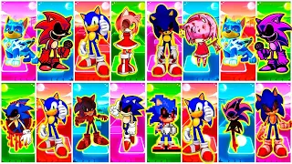 ✅ All SONIC The Hedgehog 3: Sonic Chase 🆚️ Sonic EXE 🆚️ Hyper Sonic 🆚️ Amy Rose - Tiles Hop EDM Rush