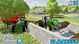 Re-fertilization crops, feeding calves, selling silage | Elmcreek | Farming simulator 22 | ep #14