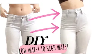 DIY Transform your jeans ! From low waist to high waist