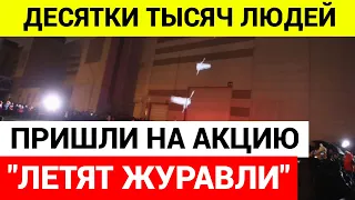 Акция "Летят Журавли" у Крокус Сити Холл