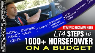LT4 steps to 1000+Horsepower on a Budget - Corvette, Camaro, CTSV