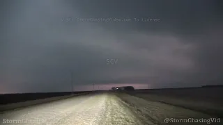 Goodell Iowa Scenes from Tornado Warned Supercell - 4/12/2022