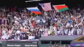 The impact of Russian national anthem on the USA flag ;)