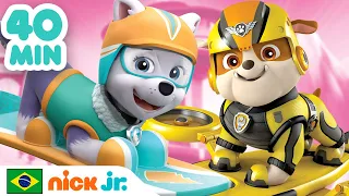 Patrulha Canina | 40 MINUTOS da Patrulha Canina e seus resgates mais FANTÁUSTICOS | Nick Jr. Brasil