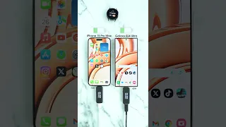 Samsung Galaxy S24 Ultra vs iPhone 15 Pro Max Charging Test!🪫🔋