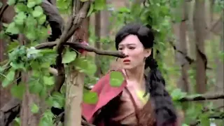 Princess Chinese lost in the wood and get wrapped all up by vines plant