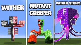 All Bosses Transformation in Minecraft! All Wither Storm Transformations!