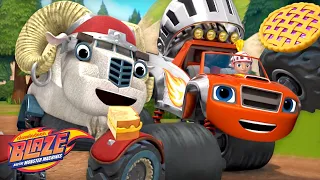 Knight Blaze Rescues and Adventures! 🥧 w/ AJ | Blaze and the Monster Machines