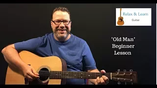 Old Man - Neil Young - How to play - easy acoustic guitar lesson