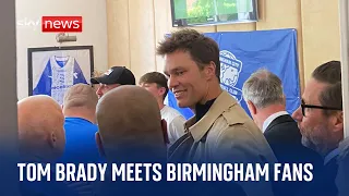 NFL star Tom Brady meets Birmingham fans in a pub