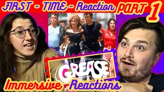 GREASE (1978) |  MOVIE REACTION  | Part 1 |  FIRST TIME WATCHING |  Immersive Reactions
